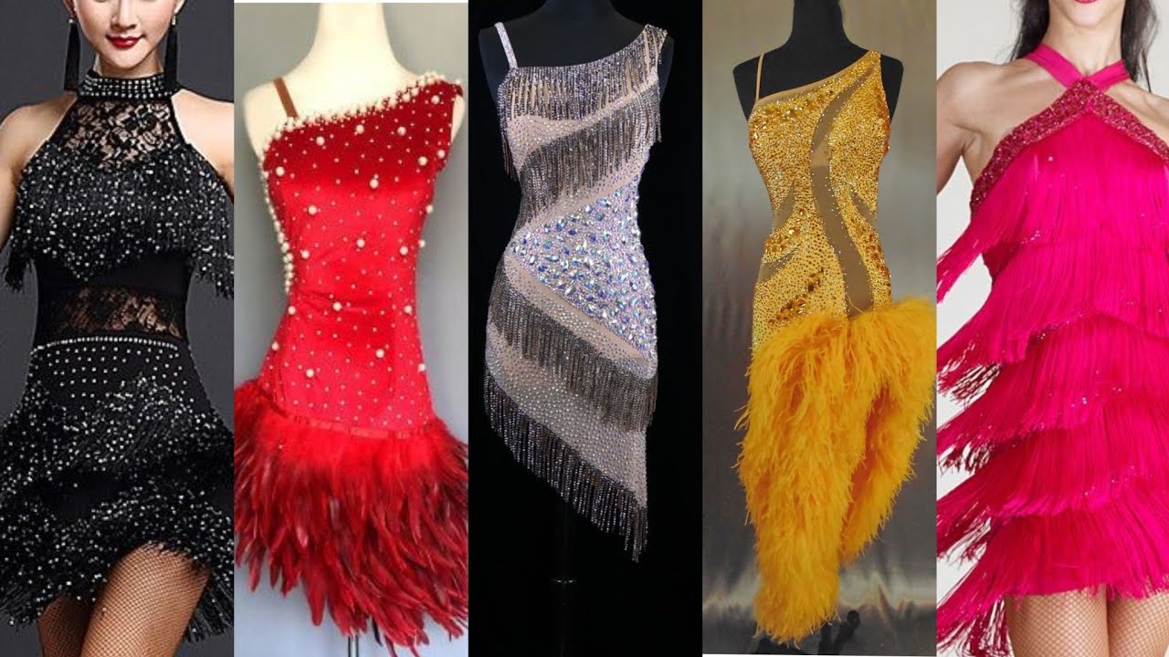 beading dress salsa dance outfits ...