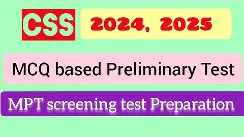 CSS MPT screening test 2025 | CSS MCQs  Pakistan General Knowledge questions CSS MCQs Preparation