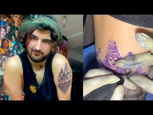 Shiv with Parvati Chest Tattoo | Bolt tattoo, Shiva tattoo design, Lion and  lioness tattoo