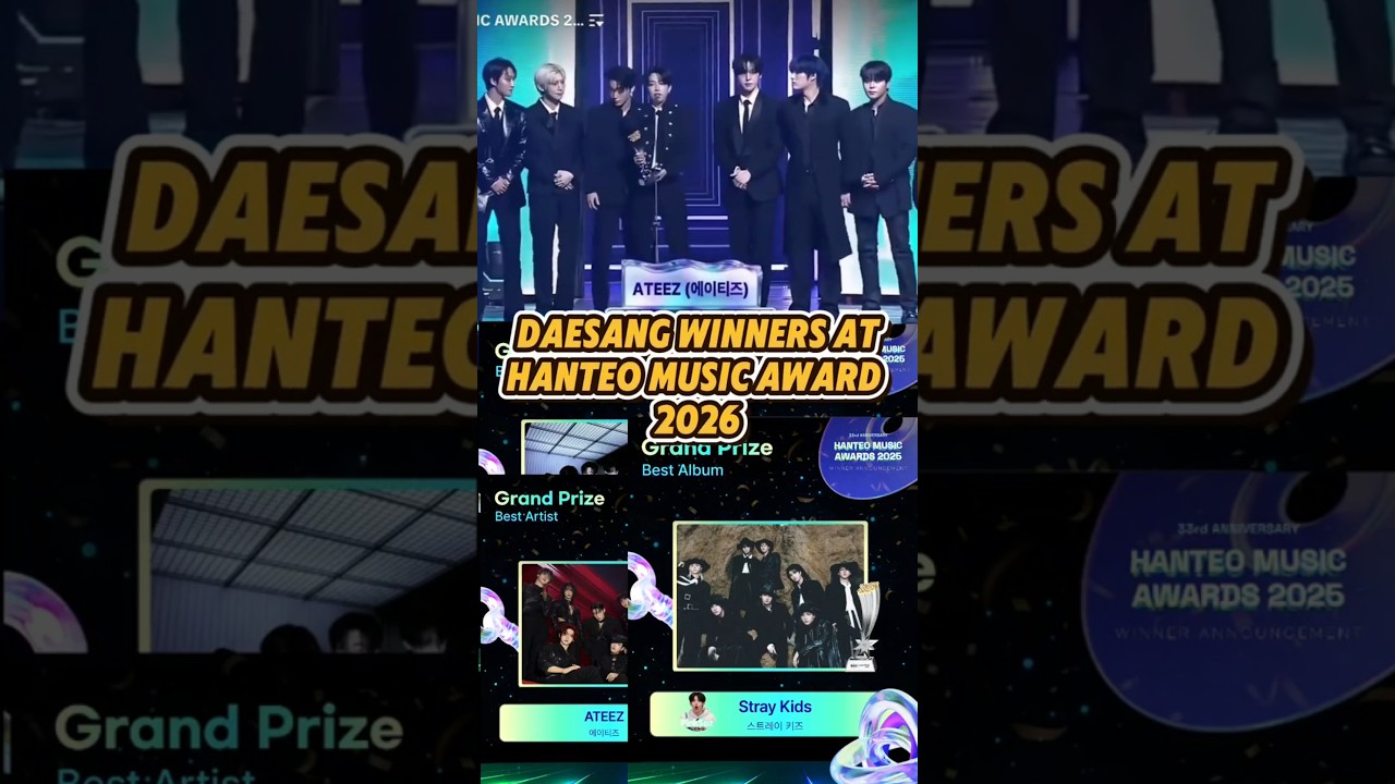 Daesang Winners at Hanteo Music Awards 2026