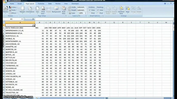 Importing Raw Data using Excel