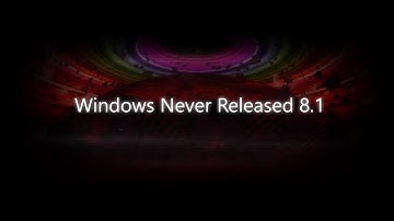 Windows Never Released 8.1
