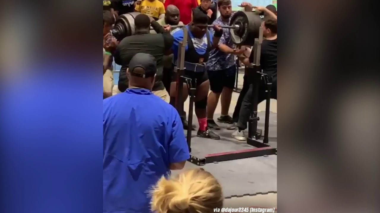 850 pounds! Rudder High School senior breaks state squat record