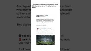 World Cup Final Halftime Show Controversy: "25 Minutes? Really?" 🎤⚽#FootballDebate#SportsHealth