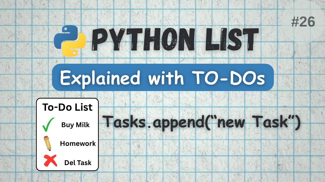 Session #26: Python List | Must Know for Interviews| Python Course ...