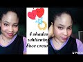 4 shades pure whitening facial creams super effective &amp; safe to use