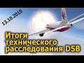 Итоги технического расследования Совета по безопасности Нидерландов DSB 13.10.2015. Русские субтитры