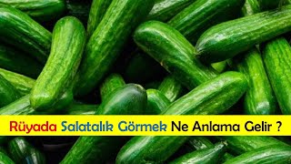 Rüyada Salatalık Görmek Ne Anlama Gelir ?