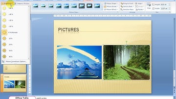 How to adjust the brightness of an image? | Powerpoint 2007