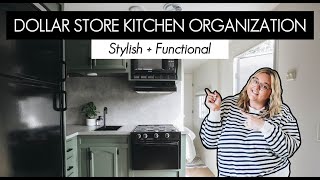 Dollar Store Kitchen Organization | RV Kitchen Organization Ideas