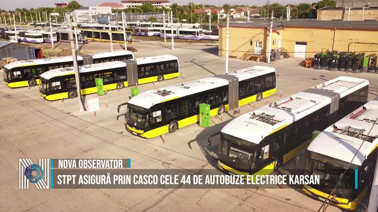 STPT asigură prin CASCO cele 44 de autobuze electrice Karsan STPT asigură prin CASCO cele 44 de autobuze electrice Karsan