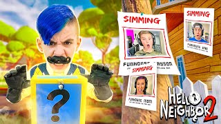 WE ARE SIMMING! HELLO NEIGHBOR 2 In Real Life (FUNhouse Family) ViLLAiNS Ep. 6