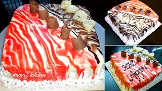 REDBEE CAKE//Three Flavour Cake//Three in One Cake//New trend Red Bee Cake//Red Vancho Cake