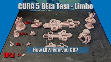Cura 5 Beta Limbo!  How Low Can you go?  printing super small with cura