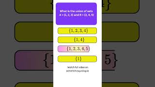 union of set#quiz #settheory #mathematics  #education