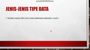 Dasar Pemrograman: Notasi Algoritma dan Tipe Data