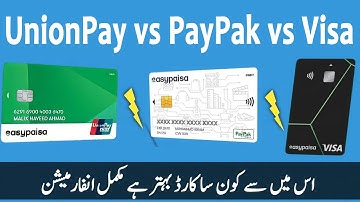 Easypaisa UnionPay vs PayPak vs Visa Card | EasyPaisa Debit Card Benefits | EasyPaisa ATM Cards