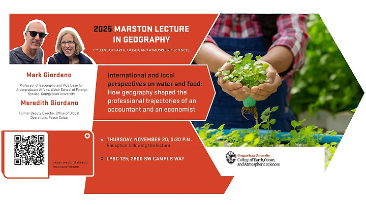 2025 Marston Lecture in Geography with Meredith and Mark Giordano