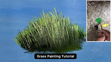 How To Paint Grass | Green Grass Painting | Learn To Paint With Yash