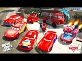 GTA V - Stealing ALL MCQUEEN CARS with Franklin in GTA 5!