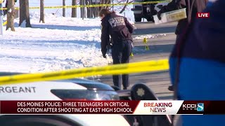 Suspects in custody in shooting outside of East High in Des Moines