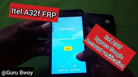 Itel A32f Frp Bypass Google account verification without PC