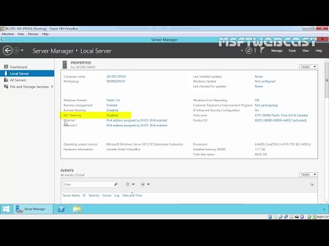 NIC Teaming in Windows Server 2012 R2