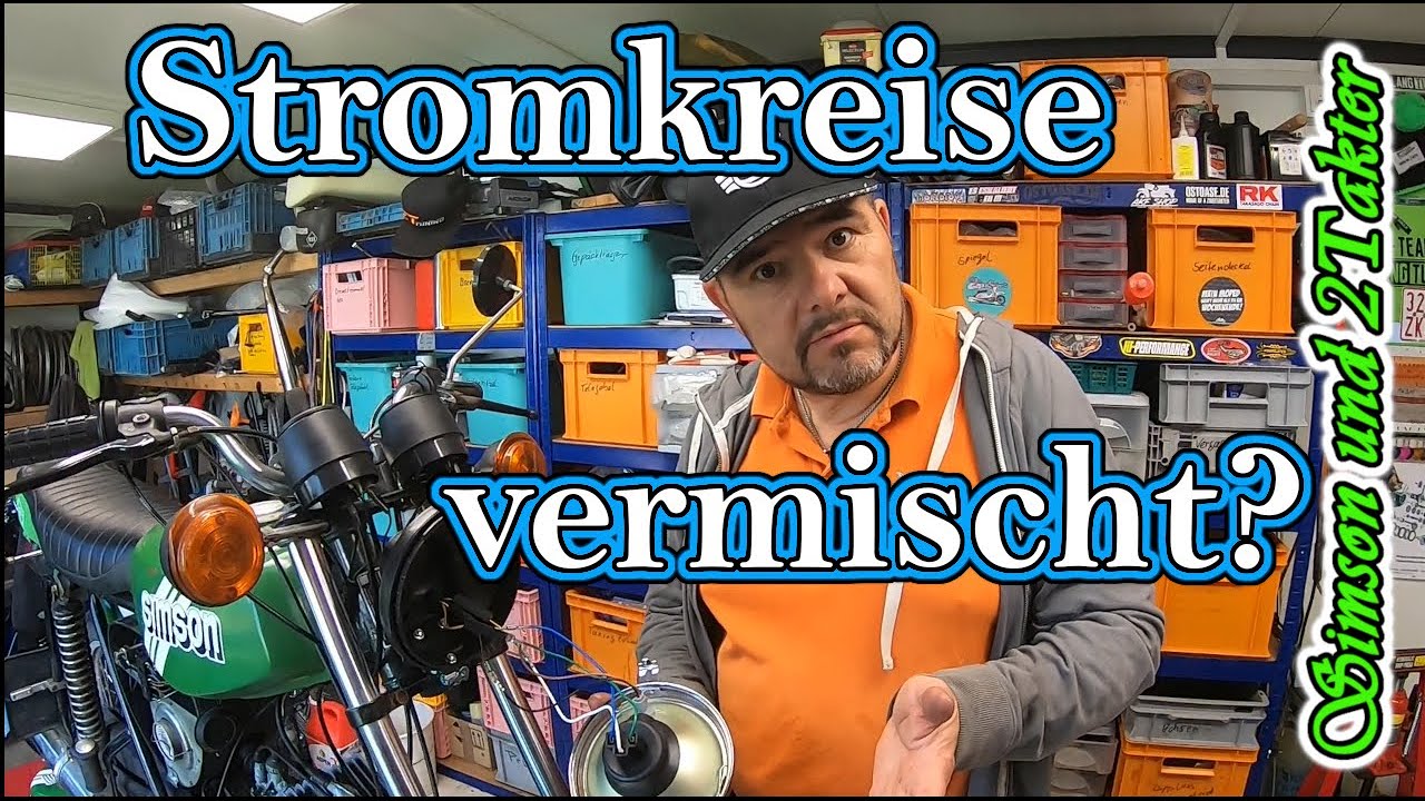Simson S51 Gleich und Wechselstrom vermischt. Licht geht über Batterie. Kupplung wechseln