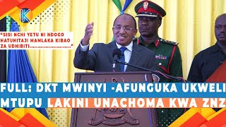 FULL: DKT MWINYI -AFUNGUKA UKWELI MTUPU LAKINI UNACHOMA KWA ZNZ 