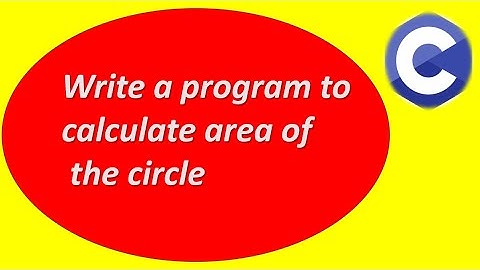 (18)Area of circle in C Programming Language | C Programming Language | Using Hard Coded Inputs