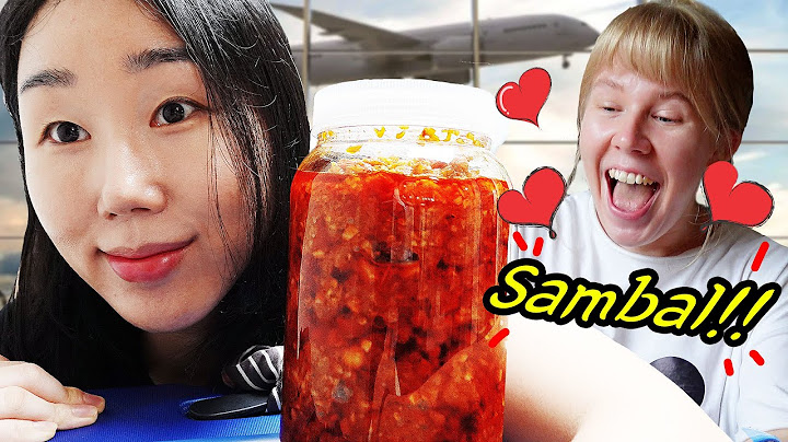 Akhirnya ke rumah keluargaku di Eropa bawa 1kg SAMBAL!!!!