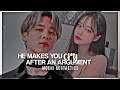 𝐏𝐉𝐌 | he makes you cry after an argument | jimin oneshot