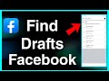 How to Find Drafts on Facebook App