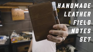 Making a Rustic Leather Field Notes Set