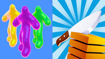 Blob Runner 3D VS Slice it All Android iOS Gameplay Level 81-85