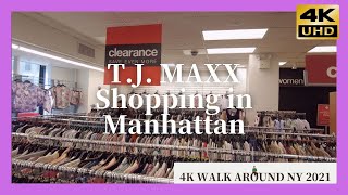 T.J. MAXX in Manhttan    Walk around NY 2021 4K