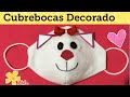 Como hacer un cubrebocas infantil/tapabocas para niños/mascarilla decorada/ face mask for children