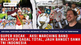 SUPER HILARIOUS❗ MALAYSIAN MARCHING BAND ACTION WAS A TOTAL FAILURE, SO FAR FROM THE INDONESIAN TNI❗