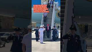 Trump and Melania Arrive at Naval Station to Celebrate Navy’s 250th Anniversary