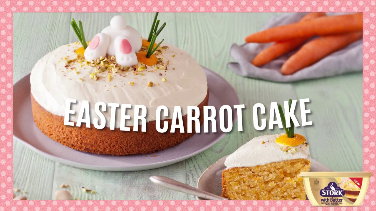 Simple Easter Carrot Cake Recipe » Bake With Stork - YouTube