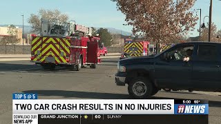 No injuries reported in two-car crash near Grand Junction sports complex