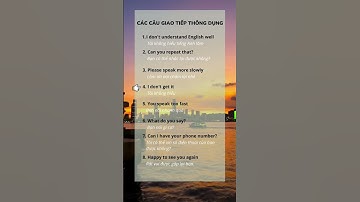 Các câu giao tiếp tiếng Anh thông dụng #english #shorts