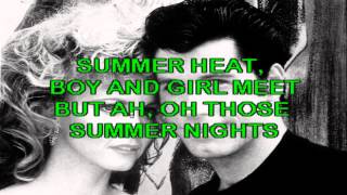 Video thumbnail of "Karaoke - Summer Nights - John Travolta y Olivia Newton - Descarga Karaoke"