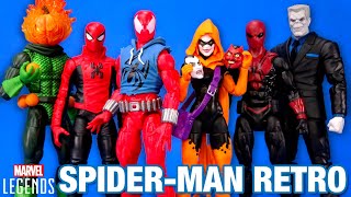 Marvel Legends Spider-Man Retro Wave Scarlet Spider Hallows Eve Jack O Lantern Tombstone Review