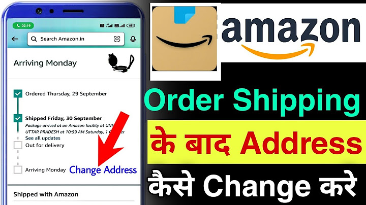 Can you change shipping address on amazon after purchase