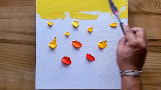 Easy Acrylic Painting Technique / Step By Step For Beginners / Landscape Painting