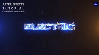 Make Electric Logo Intro and Text Animation | After Effects Tutorial