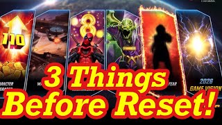 3 THINGS BEFORE RESET! New Quality of Life Improvements Sam Nova Shards Today! Marvel Strike Force