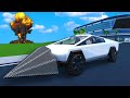 Crashing My Tesla Cybertruck in the NEW MEGA DERBY! (Roblox Car Crushers 2 Multiplayer)