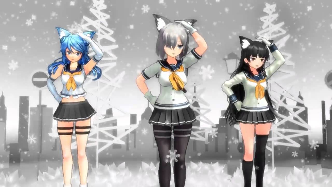 Mmd艦これ 浜風 磯風 浦風で ねこみみスイッチ 修正版 Youtube